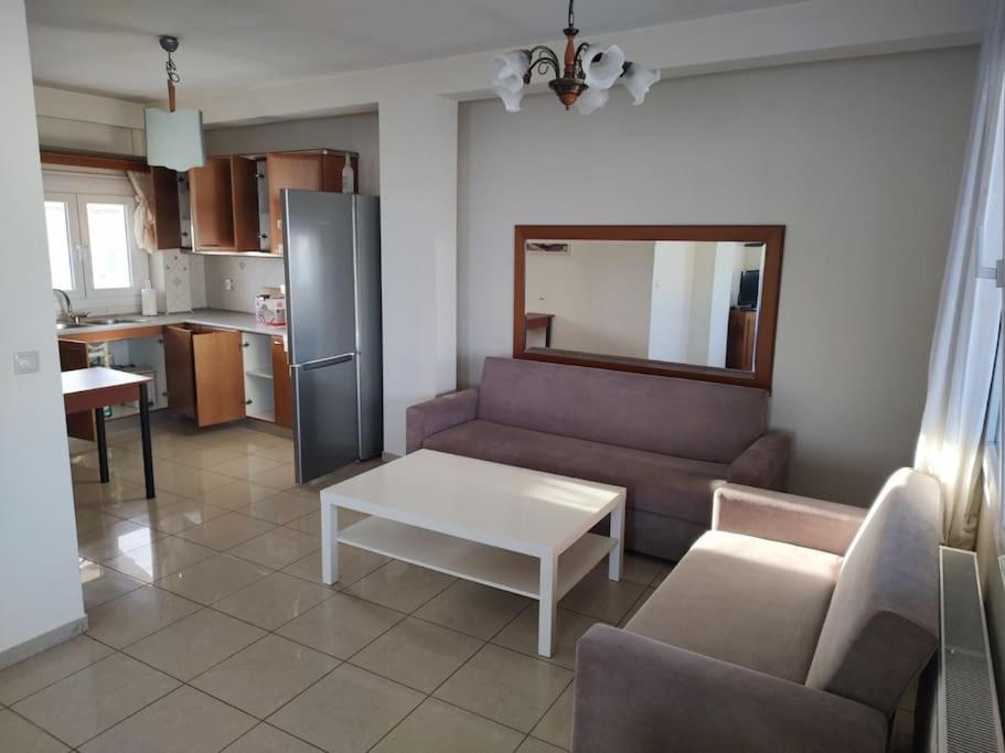 Finas Penthouse,Private Terrace,Great View,Mins From Sea Apartment Kavála Luaran gambar