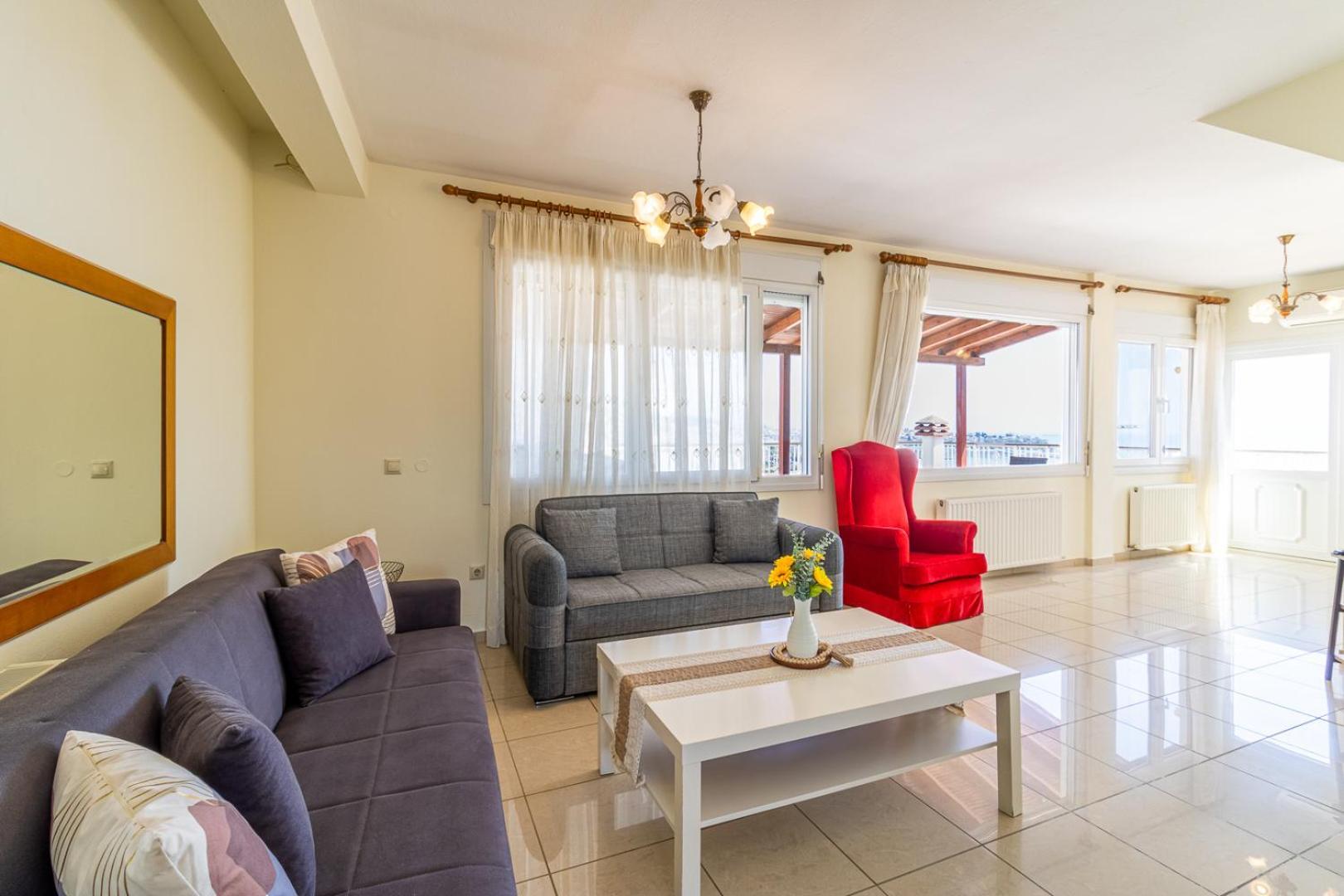 Finas Penthouse,Private Terrace,Great View,Mins From Sea Apartment Kavála Luaran gambar