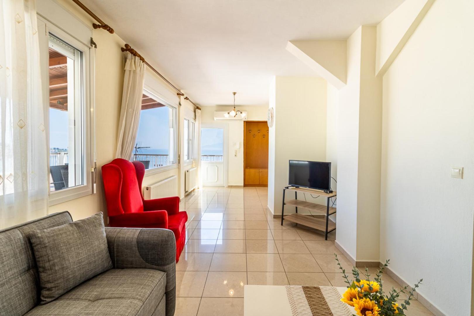 Finas Penthouse,Private Terrace,Great View,Mins From Sea Apartment Kavála Luaran gambar